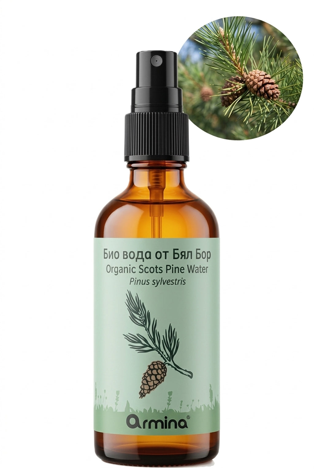 Био флорална вода от бял бор Armina 100ml спрей – Pinus sylvestris