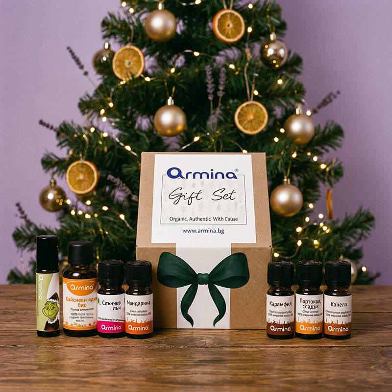подаръчна кутия Коледа с био масла